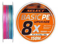 Шнур Select Basic PE 8x 150 м # 1.5 / 0.18mm 22lb / 10 кг (1870-31-42)