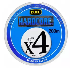 Шнур Duel Hardcore X4 200м 0.171мм 8.0кг 5Color #1.0 / (714573 / H3247)