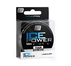 Жілка моно зимова Team Salmo ICE POWER 0.082 / 50м (інд.уп / * 12)