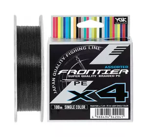 Шнур YGK Frontier X4 Assorted Single Color 100м 0.185мм 5.4кг / 12lb (5545-03-20)