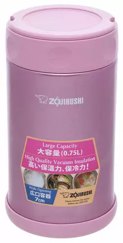 Харчовий термоконтейнер ZOJIRUSHI SW-FCE75PS 0.75 л / колір рожевий (1678-03-58)