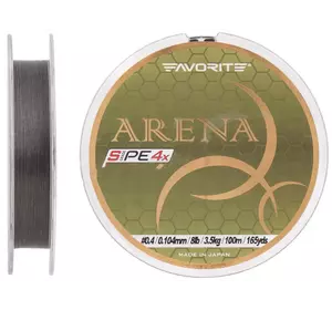 Шнур Favorite Arena PE 4x 100m (silver gray) # 0.175 / 0.071mm 4lb / 1.4kg (1693-10-92)