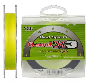 Шнур YGK G-Soul X3 (жовтий) 100м 0.104мм 2.7кг / 6lb (5545-01-88)