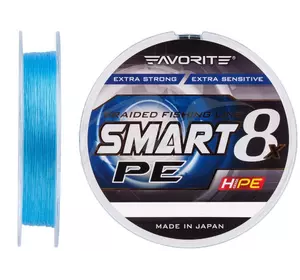 Шнур Favorite Smart PE 8x 150м (sky blue) # 0.5 / 0.117mm 8lb / 4.1kg (1693-10-70)