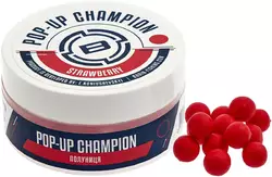 Бойли Brain Champion Pop-Up Strawberry (полуниця) 12мм 34г (1858-21-81)