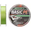 Шнур Select Basic PE 150м (салат.) 0.08мм 8lb/4кг (1870-18-11)