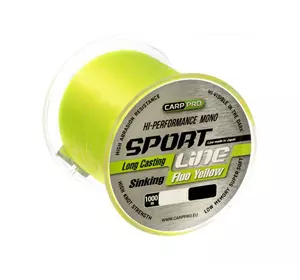 Волосінь Carp Pro Sport Line Fluo Yellow 1000м 0.335мм (CP2110-0335)