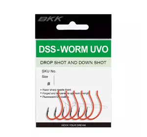 Гачок BKK для дроп шота DSS-WORM UVO #1/0 (A-ES-8344)