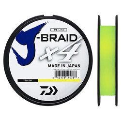 Шнур Daiwa J-Braid X4 135m 0.07mm 2.6kg 6lb yellow (12740-007)