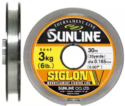 Волосінь Sunline Siglon V 30м #1.0/0.165мм 3кг/6lb (1658-04-90)
