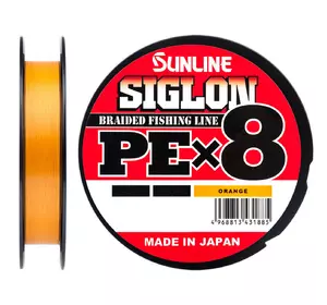 Шнур Sunline Siglon PE х8 (оранж.) 150м 0.209мм 11кг / 25lb (1658-09-91)